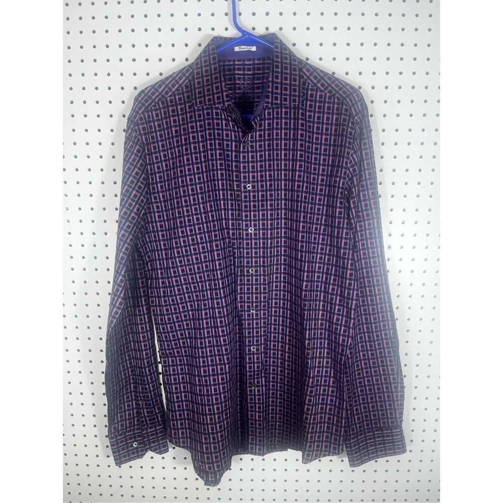 Bugatchi Uomo button down shirt size LT